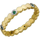 Женское золотое кольцо с изумрудами, 1666671