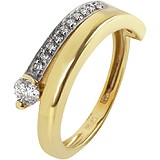 Женское золотое кольцо с бриллиантами, 1672815
