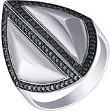 Женское золотое кольцо с бриллиантами, 1673327
