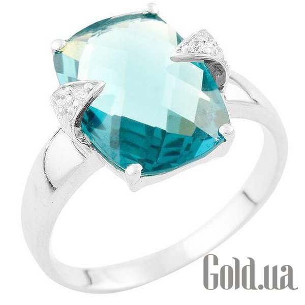 

Женские кольца Fresh Jewelry, Женское серебряное кольцо с топазом и куб. циркониями, 19