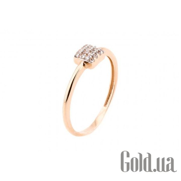 

Кольцо Украина, Золотое кольцо с куб. циркониями, 17