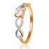 Женское золотое кольцо с Swarovski Zirconia - фото 1
