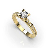 Золотое кольцо с бриллиантами, 1768559