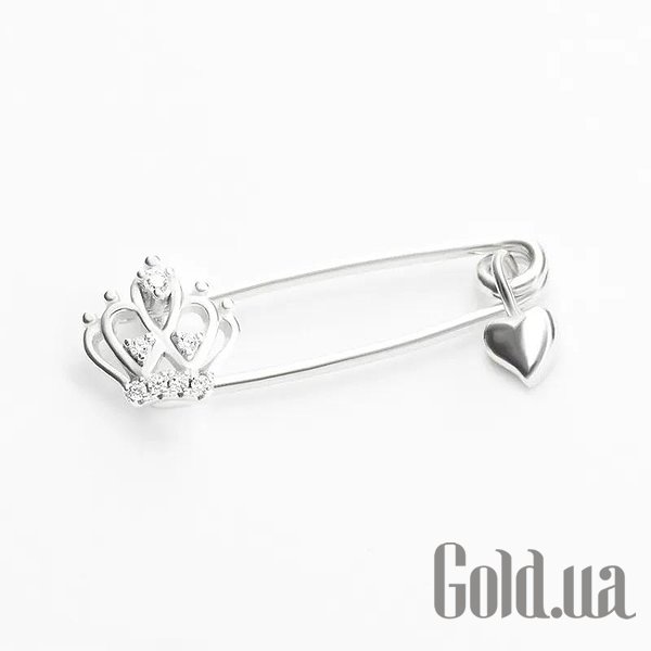 

Булавка/заколка Silvex925, Серебряная булавка с куб. циркониями