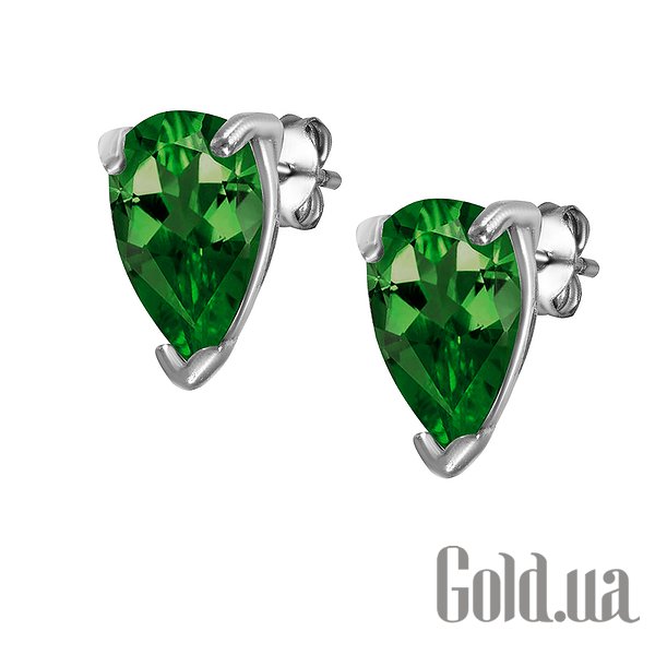 

Серьги-гвоздики Lurie Jewelry, Серебряные серьги с куб. циркониями