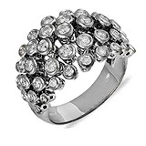 Bibigi Женское золотое кольцо с бриллиантами, 041583