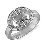 Guy Laroche Женское серебряное кольцо с куб.циркониями, 078191