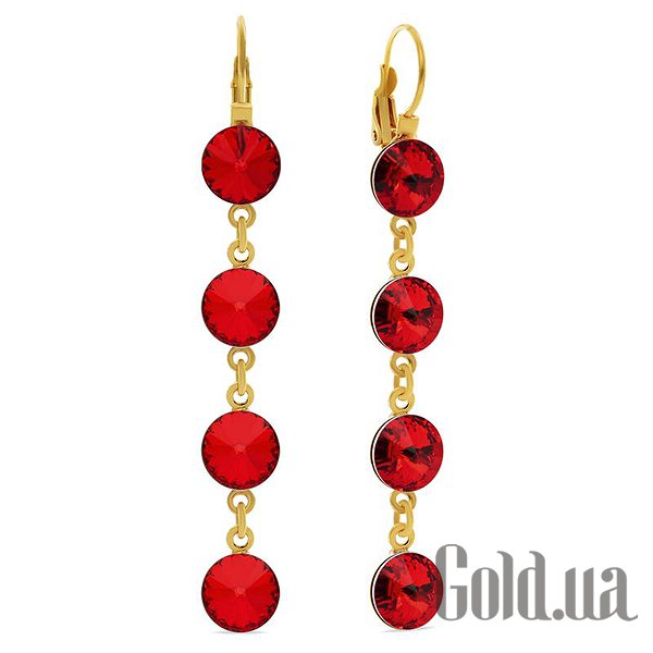 

Серьги с подвесками Kobi, Желтый, Серьги с кристаллами Swarovski в позолоте