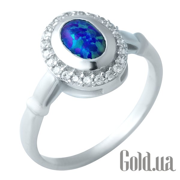 

Женские кольца Fresh Jewelry, Женское серебряное кольцо с опалом и куб. циркониями, 17.5