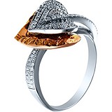 Женское золотое кольцо с бриллиантами, 1673328