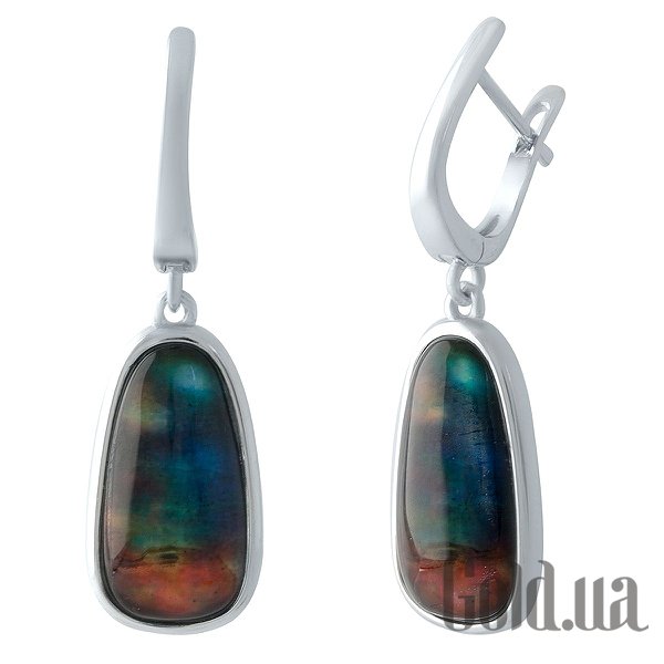 

Серьги с подвесками Fresh Jewelry, Серебряные серьги с аммолитами