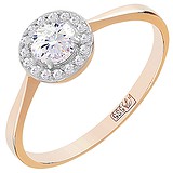 Золотое кольцо с бриллиантами, 1690480