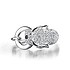 Женское серебряное кольцо с куб.циркониями и шпинелем - фото 2