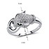 Женское серебряное кольцо с куб.циркониями и шпинелем - фото 4