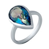 Женское серебряное кольцо с топазом, 1728112