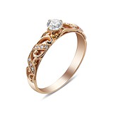 Золотое кольцо с бриллиантами, 1745264