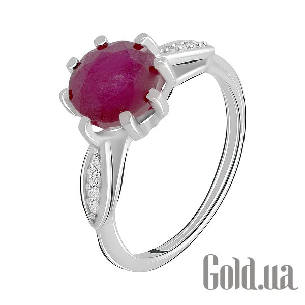 

Женские кольца Fresh Jewelry, Женское серебряное кольцо с куб. циркониями и рубином, 17.5
