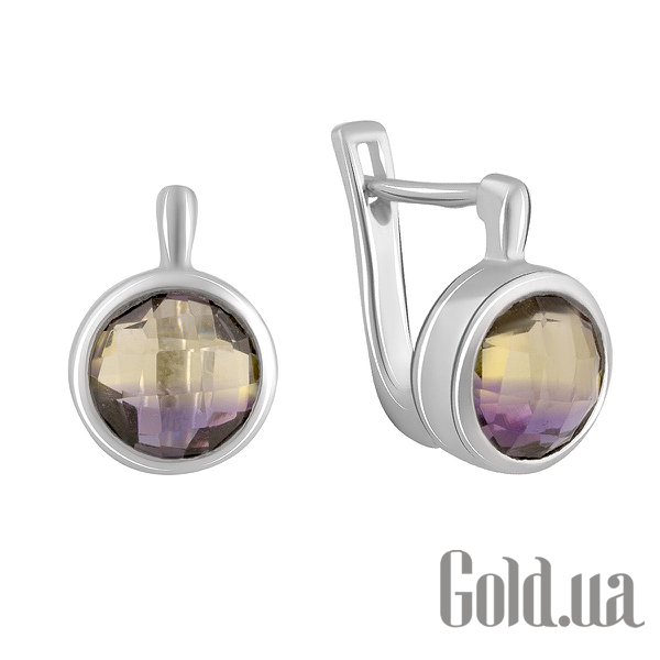 

Серьги Fresh Jewelry, Серебряные серьги с синт. аметринами