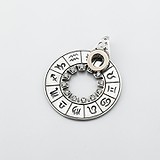 Серебряный кулон с куб. циркониями