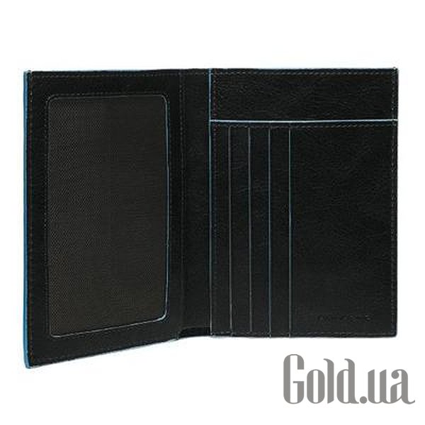 

Бумажник Piquadro, Черный, Портмоне Bl Square Black PU1394B2_N