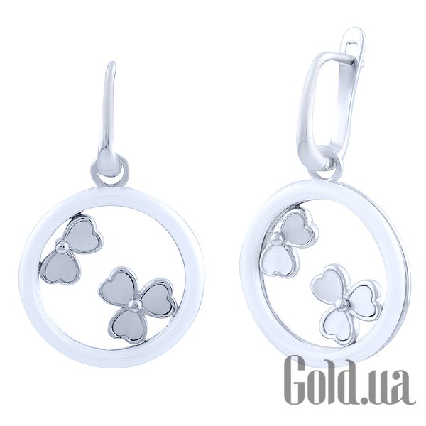 

Серьги с подвесками Fresh Jewelry, Серебряные серьги с керамикой и перламутром
