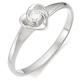 Золотое кольцо с бриллиантом, 1555057