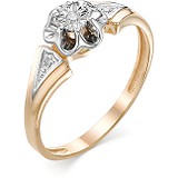 Женское золотое кольцо с бриллиантами, 1604209
