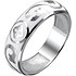 Серебряное обручальное кольцо с эмалью - фото 1