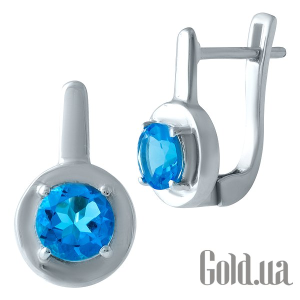 

Серьги Fresh Jewelry, Серебряные серьги с синт. аквамаринами