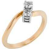 Женское золотое кольцо с бриллиантами, 1672817