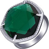 Женское серебряное кольцо с ювелирным стеклом, 1676401