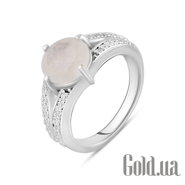 

Женские кольца Fresh Jewelry, Женское серебряное кольцо с куб. циркониями и лунным камнем, 16