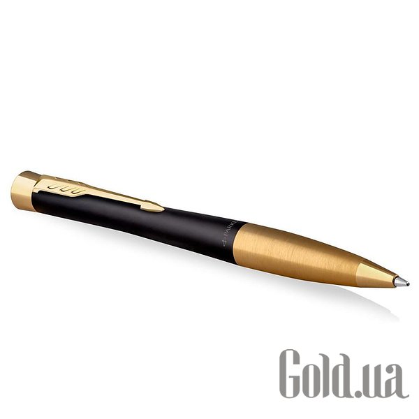 Ручка Parker Кулькова ручка Urban 17 Muted Black GT BP Тризуб на торці 30035_TR