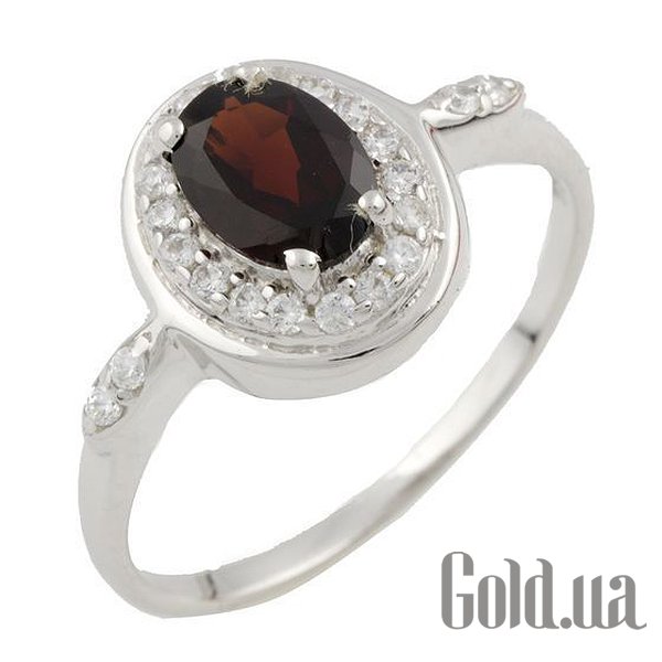 

Женские кольца Fresh Jewelry, Женское серебряное кольцо с гранатом и куб. циркониями, 17.5