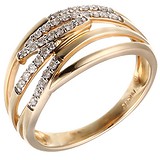 Женское золотое кольцо с бриллиантами, 1664626