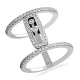 Женское серебряное кольцо с куб. циркониями, 1665394