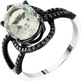 Женское золотое кольцо с бриллиантами и аметистом, 1669746
