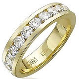 Золотое обручальное кольцо с бриллиантами, 1685874