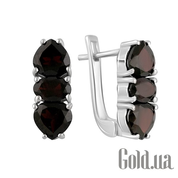 

Серьги Fresh Jewelry, Серебряные серьги с гранатами