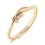 Женское золотое кольцо с бриллиантами, 1512563