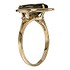Женское золотое кольцо с раухтопазом и куб. циркониями - фото 2