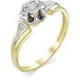 Женское золотое кольцо с бриллиантами, 1604211