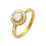 Золотое кольцо с бриллиантами, 1619059