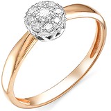 Золотое кольцо с бриллиантами, 1624179