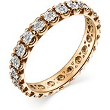 Золотое обручальное кольцо с бриллиантами, 1703795