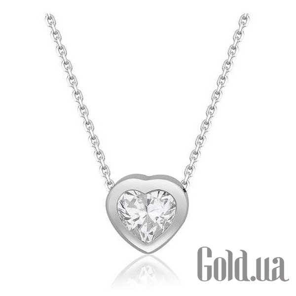 

Колье с сердечком Украина, Золотое колье с Swarovski Zirconia, 45