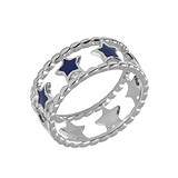 Купить Женское серебряное кольцо с эмалью (К2ЕС/1129) по цене 1800 грн., в интернет-магазине Gold.ua