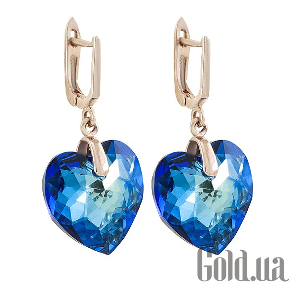 

Серьги с подвесками Lurie Jewelry, Золотые серьги с Swarovski Zirconia