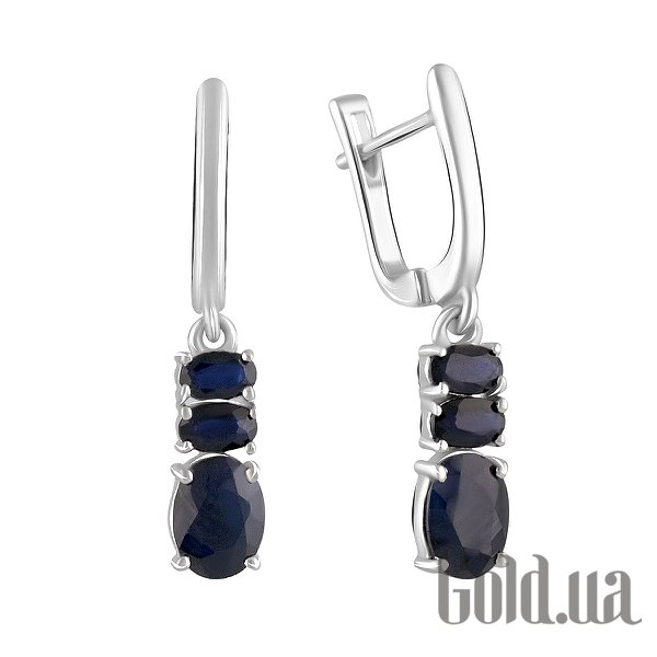 

Серьги с подвесками Fresh Jewelry, Серебряные серьги с сапфирами