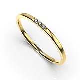 Золотое обручальное кольцо с бриллиантами, 1768819
